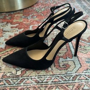 Schutz Boris Slingback, Black, Size 8,